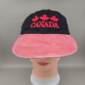 Canada Leather Strapback Adjustable Cotton Hat